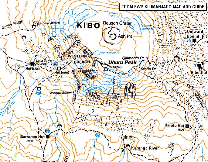 Kilimanjaro map